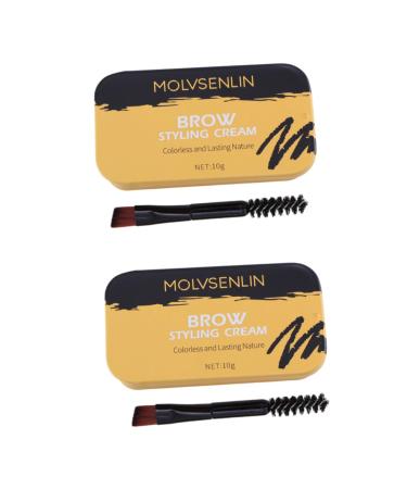 Healvian 2 Pcs Eyebrow Styling Cream Eyebrow Wax Stick Eyebrow Wax Pen Clear Brow Wax Brow Taming Wax