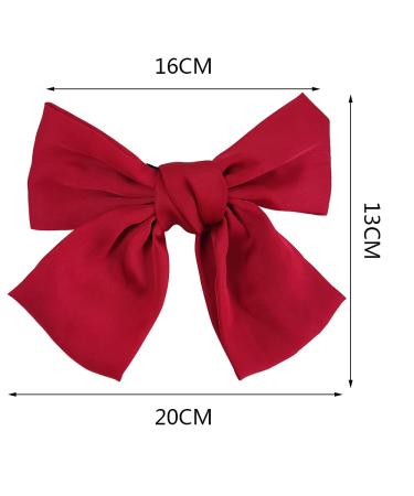 Elegant Bowknot Large Hair Loops Clips - 6 Pcs Fabric Hair Jewelry for Women & Children - Buy Online on GoSupps.com