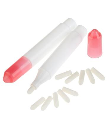 Professional Nail Art Refillable Polish Remover Pens Set with 10 White Replacement Tips - Buy Online on GoSupps.com