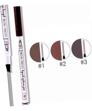 Beavorty 12 Pcs Eyebrow Pen Eyebrow Pencil for Women Liquid Eyebrow Pen Makeup Tools No Smudge 1 count (Pack of 1) As Shownx3pcs - Buy Online on GoSupps.com