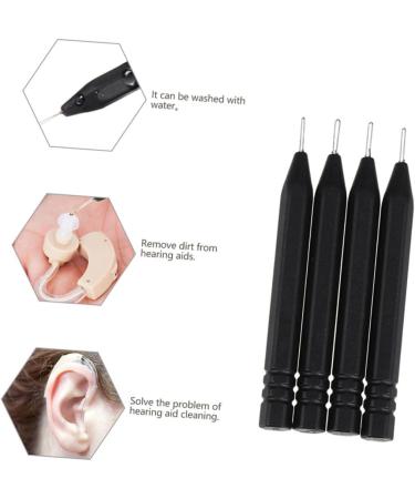 HAPINARY 5pcs Steel Needle Rod Removal Tool Hearing Aids Cleaning Rod Ear Cleaning Tool Earmold - Buy Online on GoSupps.com