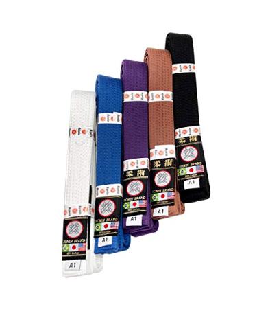 Ronin BJJ Gi Belt  Brazilian Jiu Jitsu Belt - Poly/Cotton Fabric Blue A3