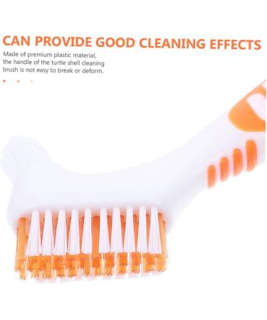 VANZACK 2pcs Turtle Shell Cleaning Brush Set - Denture Tortoise Shell Braces and Kitchen Scrubber | Perfect for Fish Tanks & Shoes - 16x5cm - Buy Online on GoSupps.com