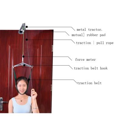 Over The Door Posture Corrector Over The Door Cervical Traction Overhead Traction Stretcher for Neck Shoulder Brace Head Pain Relief Medical Neck Stretcher Device Cervical Neck Traction Device Warm - Buy Online on GoSupps.com