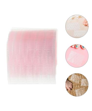 minkissy 100 Sheets Jelly Gel Nails Labels Fake Nails Stickers Nail Adhesive Tabs Nail Glue for False Nails Nail Sticky Tabs Nail Glue for Press on Nails Jelly Glue Film Pink Artificial - Buy Online on GoSupps.com