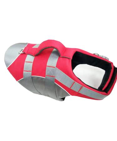 Hzqifei life jacket for dogs - reflective dog chimney lavish vest swimming training with upholstery for small medium large dogs (red m) m red - Buy Online on GoSupps.com