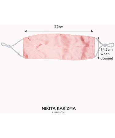 KARIZMA Beverly Hills Pink Silk Face Mask - Designer Reusable Facemask for Women | Washable Luxury Fashion Mask - Buy Online on GoSupps.com