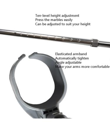 GHFTCCF Adult Crutches Medical Elbow Crutch Folding Aluminum Crutch Height Adjustable Telescopic Forearm Crutch Walking Crutch for Adult Youth Convenient Silver - Buy Online on GoSupps.com