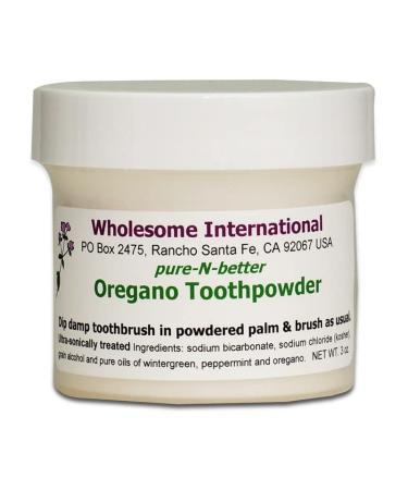 Oral Health Powder Toothpaste powder with essential oil of Oregano 90g jar of 90g