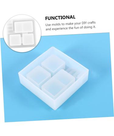 Operitacx 3pcs Box Pot Mold Silicone Molds Gypsum Resin Pot Pot Making Mold Epoxy Resin Crystal Whitex3pcs 10.6X10.6X3.3CMx3pcs - Buy Online on GoSupps.com