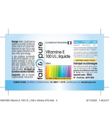 Fair & Pure - Vitamin E 100 I.U.liquid - vitamin E oil - 50 ml - Buy Online on GoSupps.com