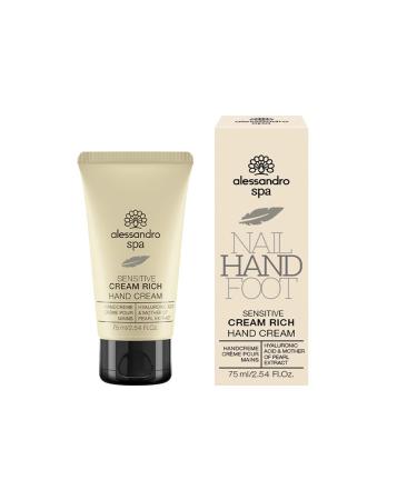 alessandro Spa Cream Rich Sensitive Vegan Rich antiaging hand cream for sensitive skin dry and damaged hands 50 ml