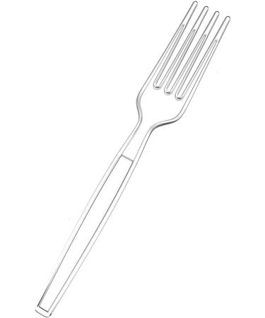 Oojami 300 Piece Heavy Duty Clear Plastic Forks - Ideal for Home, Office, Weddings, Parties, Picnics, Restaurants - 300 Forks - Buy Online on GoSupps.com