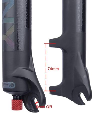 BOLANY Mountain Bike Air Suspension Fork 27.5 - 100mm Travel - Buy Online on GoSupps.com