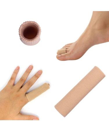 Open Toe Tubes Fabric Gel Lined Sleeve Protectors - 6 Pack for Corns, Blisters, Hammertoes - Buy Online on GoSupps.com