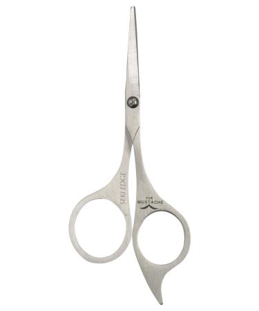 SEKI EDGE SS-902 Stainless Steel Moustache Scissors | Precision Grooming Tool - Buy Online on GoSupps.com