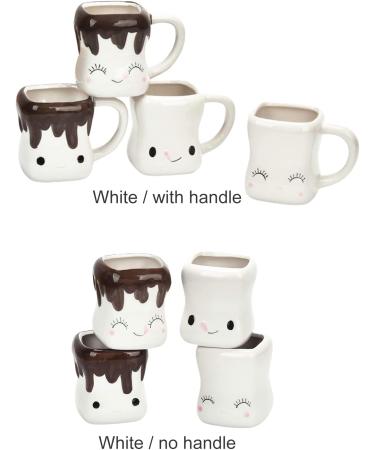 djuna Cute Marshmallow Cups Hot Chocolate Mugs Hot Cocoa Mugs Marshmallow Anniversary Wedding Christmas Valentine Birthday (no handle) #2 - Buy Online on GoSupps.com