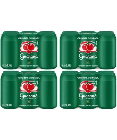 Antarctica Guarana Original do Brasil Original Guarana from Brazil Refreshing drink with an unforgettable taste 24 x 33 cl +Italian Gourmet Polpa 400 g - Buy Online on GoSupps.com