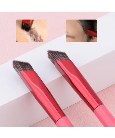 Wild Eyebrow Brush Multifunction Simulated Eyebrow Hair Makeup Brush Contour Eyeshadow Concealer Square Make Up Brushes Pink - Buy Online on GoSupps.com