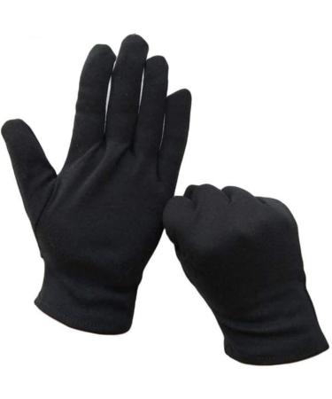 minkissy 12 Pairs Black Stretch Gloves Anti-Splash Gloves Jewelry Inspection Gloves Cotton Glove Handling Hand Protection Gloves Moisturizing Hand Gloves Safety Gloves Dust-Proof Coin Miss - Buy Online on GoSupps.com