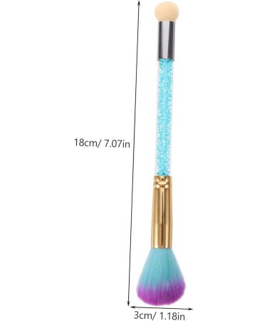 CIMAXIC 1pc Fingernail Brush Stuckers Nail Scrub Brush Nail Duster Brush Nail Scrubbing Brush Nail Collector Soft Nail Brush Toe Cleaning Brush Nail Dust Collector Portable Nail Polish 18*3cm Blue - Buy Online on GoSupps.com