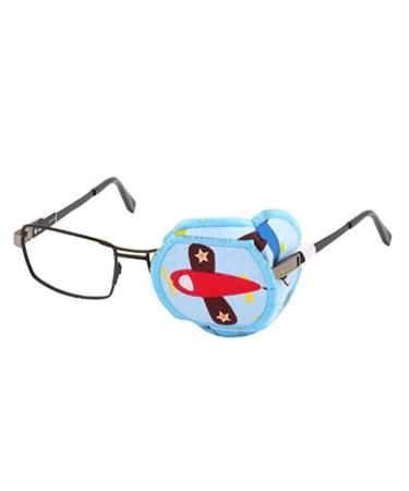 1PCS Pure Cotton Reusable Eye Patch Cartoon Amblyopia Eye Patches Vision Training Eye Patch for Treat Lazy Eye and Strabismus For Kids(Left Eye)
