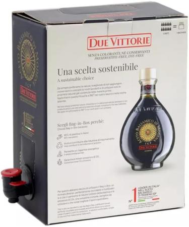  Due Vittorie Balsamic Vinegar of Modena IGP Due Vittorie Oro Bag in 3 Litre Tin and 250ml Measuring Bottle - Buy Online on GoSupps.com