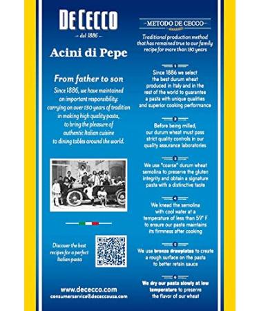 De Cecco Pasta Acini Di Pepe 1 lb 16 Oz - 5 Pack | Premium Quality Italian Pasta - Buy Online on GoSupps.com