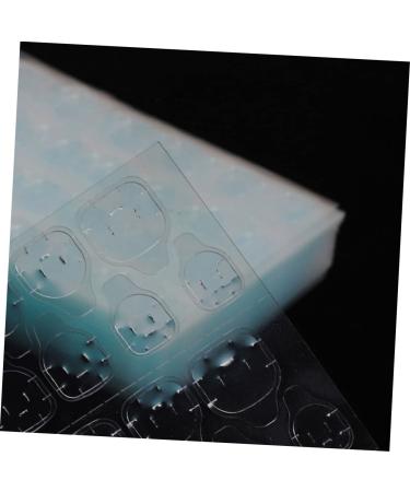 DRESSOOS 30 Sheets Manicure Jelly Stickers Labeling Stickers Transparent Nail Glue Stickers Fake Nail Glue Sticker Label Stickers Manicure Paste Convenient Silica Gel Invisible Jelly Glue - Buy Online on GoSupps.com