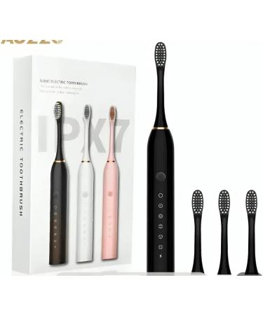 Buy Electric Toothbrush - 4 Brush Heads Rechargeable 6 Modes Fast Charging Pressure Sensor - International Shipping Available - Buy Online on GoSupps.com