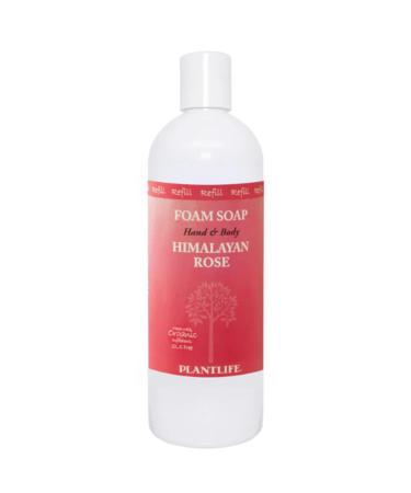Plantlife Himalayan Rose Foam Soap Value Set - Gentle, Moisturizing, Plant-Based Foam Soap for All Skin Types - Ideal for use as a Hand & Body wash, Shaving Cream, and Foaming Fun for Kids 8.5-16 oz - Buy Online on GoSupps.com