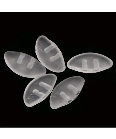 Tenlacum Silicone Push-in Eyeglass Nose Pads - 25 Pairs Eyeglass Repair Kit | Colorless Comfortable & Durable - Buy Online on GoSupps.com