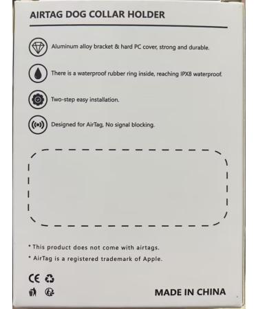 Cloudvalley Airtag Dog Collar - IPX8 Waterproof GPS Tracker for Apple Airtags - Lightweight Easy Install Anti-Loss Cover for Dogs & Cats - Buy Online on GoSupps.com