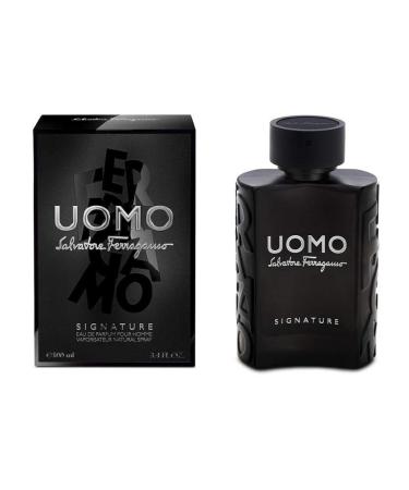 Salvatore Ferragamo Uomo Signature for Men Eau de Parfum Spray, 3.4 Oz