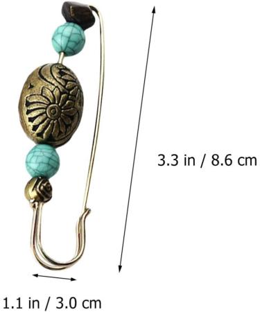 Amosfun Vintage Cardigan Brooch Set - 3 Retro Sweater Clips for Women | Scarf & Dress Pins (8.6x3x2cm) | International Shipping - Buy Online on GoSupps.com