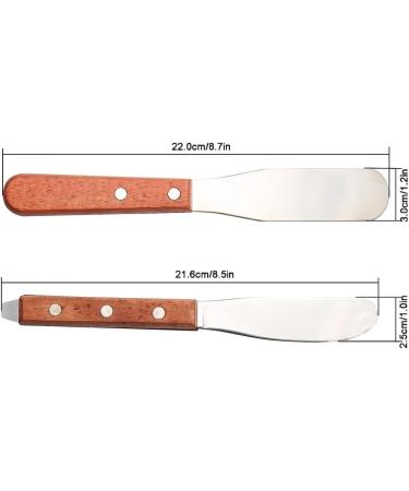 Myqqhbs Dental Lab Spatula 20.3 cm | Metal Plaster & Alginate Mixing Wax Tool with Wooden Handle - International Shipping Available - Buy Online on GoSupps.com