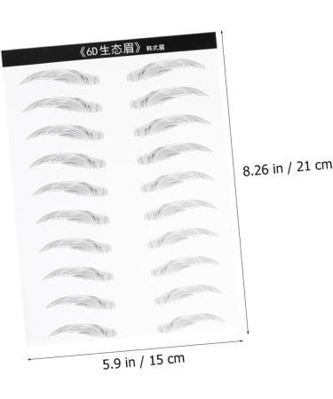 Beavorty 2 Pairs Waterproof Eyebrow Sticker Eyebrow Makeup Tools Eyebrow Stickers Patch Water Proof 6d - Buy Online on GoSupps.com