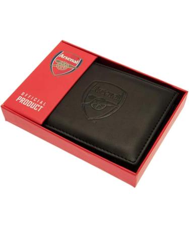 Arsenal FC - Authentic EPL Debossed Crest Leather Wallet in Gift Box - Buy Online on GoSupps.com