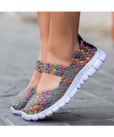 Women's Lightweight Elastic Trainers - Comfort Slip-On Sport Water Shoes - 41.5 EU Gray | International Shipping - Buy Online on GoSupps.com