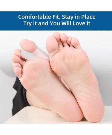 Hoogoo Bunion Toe Corrector Pads 8Pcs - Toe Separator and Spreader for Overlapping Toes - Gel Bunion Cushions for Women and Men - Buy Online on GoSupps.com