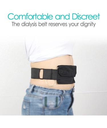 2 Pack Feeding Tube Belt Peg Holder - PD Catheter G-Tube J Accessories for Adults | Peritoneal Dialysis Support - Buy Online on GoSupps.com