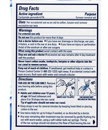 Murine Ear Wax Removal Drops 0.50 fl oz - Gentle & Effective | Pack of 1 - Buy Online on GoSupps.com