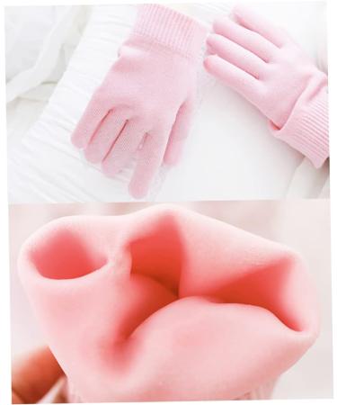 1Pair Moisturizing Spa Gloves Soft Cotton Gel Lining Gloves with Plant Essential Oil and Vitamin E Beauty Gloves for Dry Rough Hands Skin(Pink) Cotton Gloves for Eczema isturizer - Buy Online on GoSupps.com