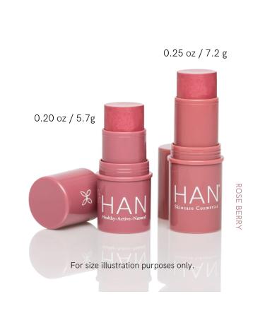 HAN Skincare Cosmetics Vegan Cruelty-Free 3-in-1 Multistick - Coral Hibiscus 0.25 oz | Cheeks, Lips, Eyes - Clean Beauty - Buy Online on GoSupps.com