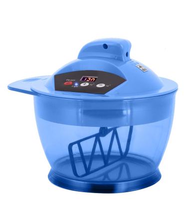 Electric Hair Coloring Bowl Dyestuff Automatic Mixer Blender Hair Dye Cream Mixing Bowl(Blue)