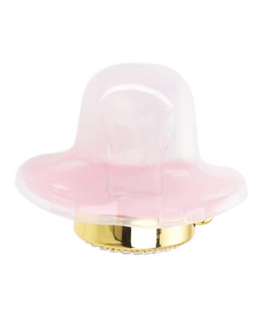 Heart Shape Silicone Baby Pacifier with Shiny Rhinestones | Soft & Lightweight Infant Dummy - Pink - Buy Online on GoSupps.com
