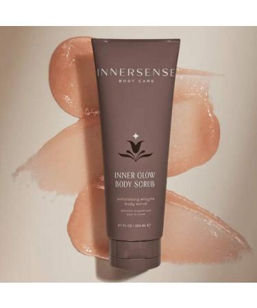 INNERSENSE Organic Beauty - Inner Glow Body Scrub | Non-Toxic Cruelty-Free Exfoliating Enzyme Body Scrub (6.7 fl oz | 200 ml) - Buy Online on GoSupps.com