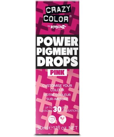 Crazy Color Pink Power Pigments 30ml | Ultra Concentrated Custom Toner & Semi-Permanent Dye | Vegan Formula, No Bleach or Ammonia - Buy Online on GoSupps.com
