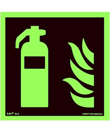 Buy Notlok Safety Work Fire Protection Sign - Fire Extinguisher (10 Pack) - DIN EN ISO 7010 Compliant - Long-Lasting PVC with High-Quality Adhesive Tape - 15x15 cm - Buy Online on GoSupps.com
