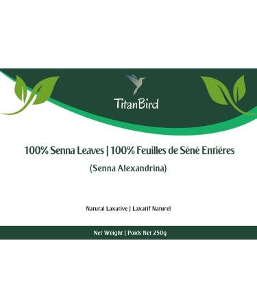 TitanBird 250 g Whole senna leaves Detox tea Powerful Purgative Natural Laxative Promotes Bowel Movement and Cleansing the Intestines Premium Quality - Buy Online on GoSupps.com